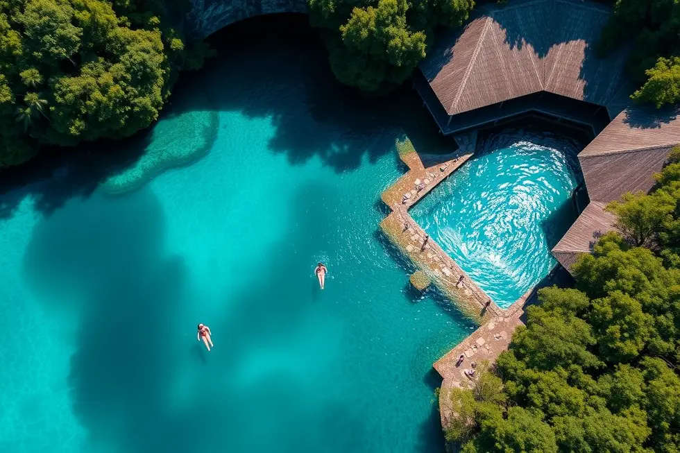 Gran Cenote Mergulho e Formações Rochosas